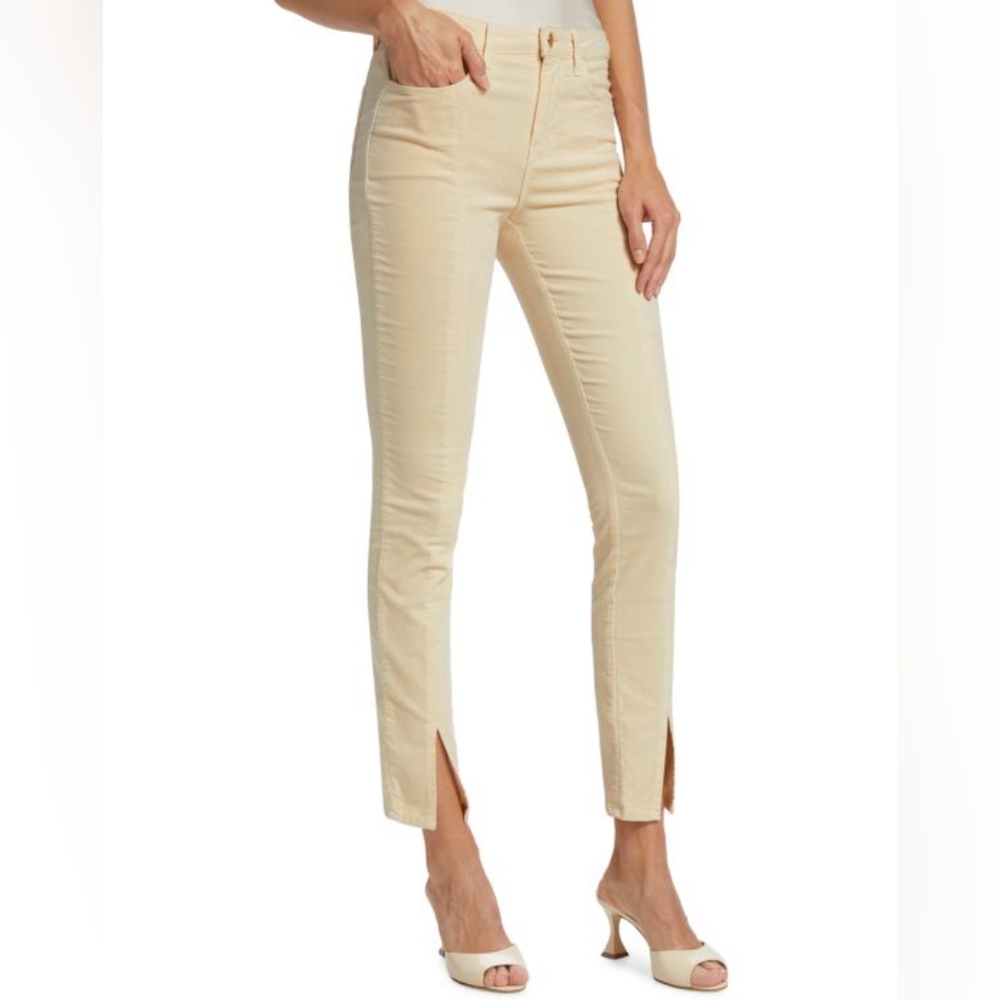 L'AGENCE Jyothi Velvet Pants In Champagne